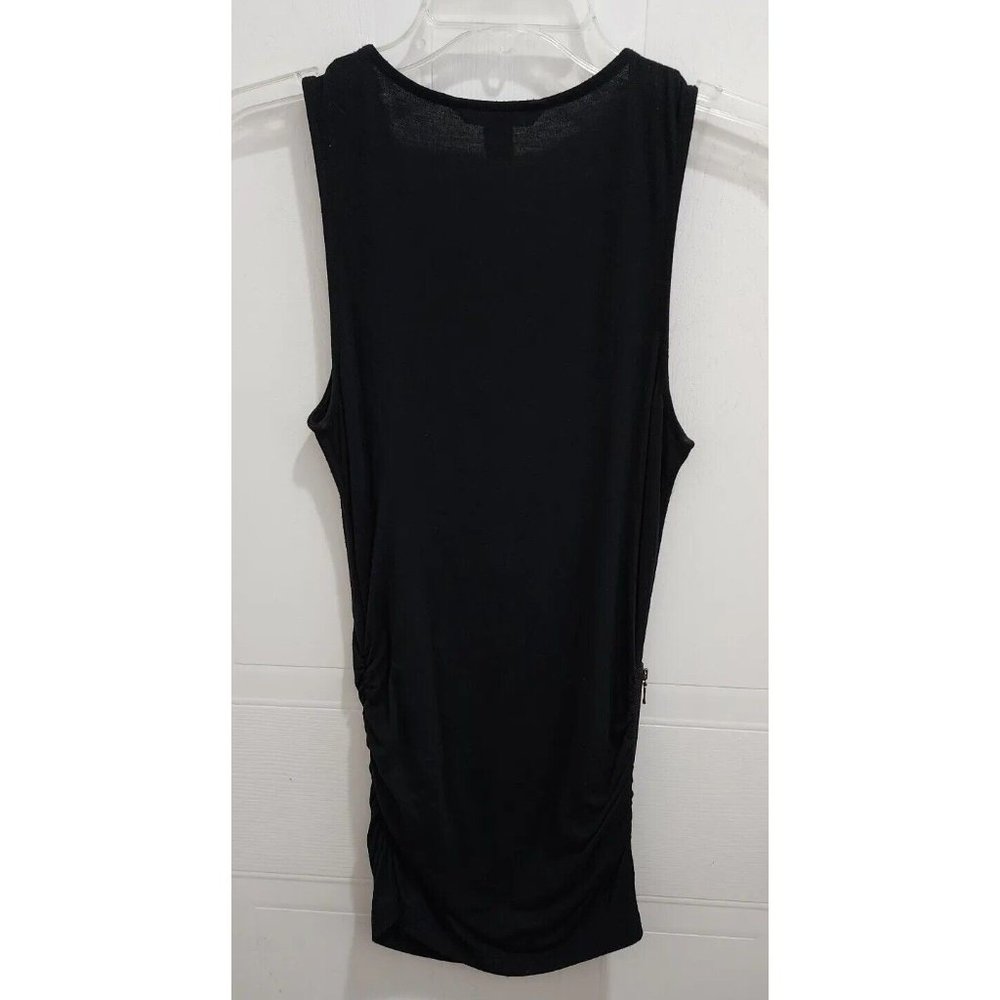 Banana Republic Women’s Sleeveless Snitty Side Zip Ruched Top Black Size Small - Picture 9 of 9